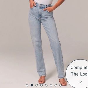 Abercrombie Ultra High Rise 90s Straight Jean Curve Love